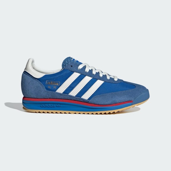 Adidas Blue and White Retro SL 72 RS Sneakers - Picture 3 of 6